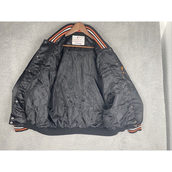 VTG 90s Baltimore Orioles Satin Bomber Varsity Jacket Mens Small Black MLB - Picture 14 of 16